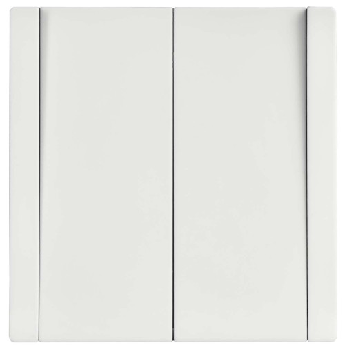 FORTE&PIANO Выключатель 2-клавишный перекрестный 10А FP209M металл белый IEK