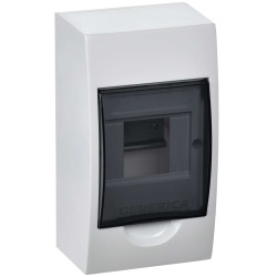Корпус пластиковый ЩРН-П-4 черная прозрачная дверь IP41 GENERICA