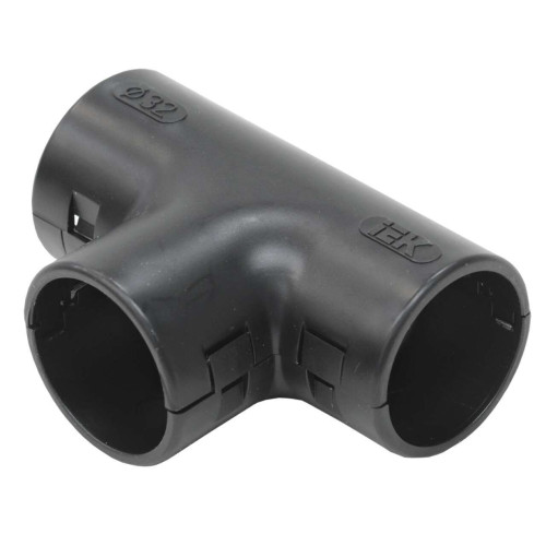 ELASTA Тройник открывающийся TI32G черный IEK