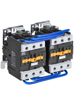 Контактор КМИ-48032 реверс 80А 230В/АС3 2NO;2NC IEK