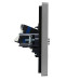 FORTE&PIANO Розетка двойная TV+RJ45 кат.6 FP537 сталь IEK