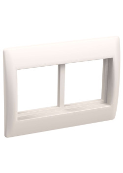 PRIMER Рамка и суппорт на 4 модуля 75мм для кабель-каналов 100х40 и 100х60 белый IEK