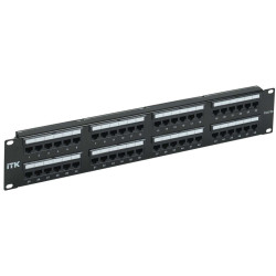 ITK 2U патч-панель кат. 5е UTP 48 портов Dual IDC слайд лейбл