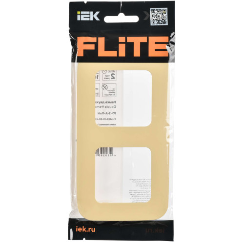 FLITE Рамка 2-местная РУ-2-А-ФлН навахо IEK FLITE Рамка 2-местная РУ-2-А-ФлН навахо IEK