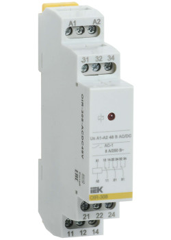 Реле промежуточное модульное OIR 3 контакта 8А 48В AC/DC IEK