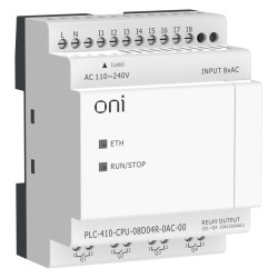ПЛК 410 Модуль ЦПУ 8 DI 4 RO 220В DC с Ethernet портом без экрана ONI