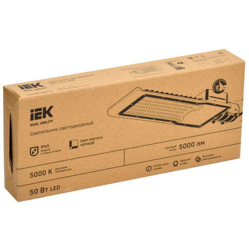 Светильник светодиодный консольный ДКУ 1013-50Д 5000К IP65 IEK