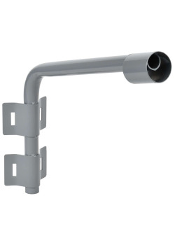 Кронштейн КР-2 D=60мм L=500мм под монтажную ленту 2 хомута серый IEK