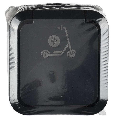 TORS Розетка 1-местная с заземлением защитными шторками и крышкой с иконкой самокат 16А IP55 TS121 графит IEK