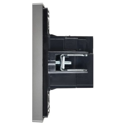 FORTE&PIANO Розетка USB A+A 3,1А FP549 сталь IEK