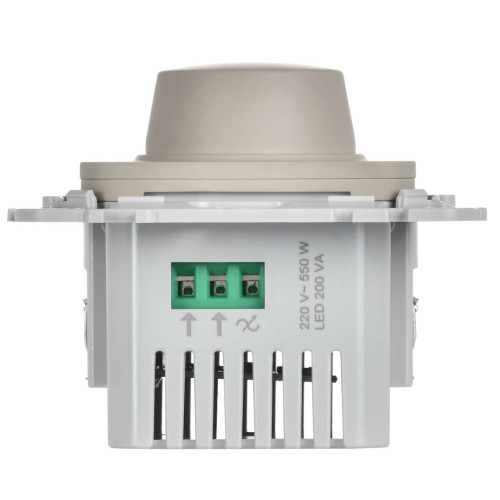 FLITE Светорегулятор проходной TRIAC 550Вт СС26-5-12-ФлЛ льняной IEK