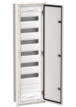 TITAN 5 Корпус металлический ЩРв-84 (1х84) 1130х365х130мм IP31 белый (одна дверь) IEK