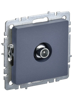 BRITE Розетка TV проходная РТВ10-0-БрМ маренго IEK