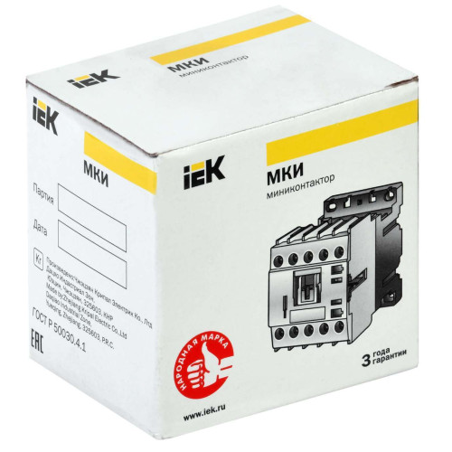 Миниконтактор МКИ-10911 9А 110В/АС3 1NC IEK