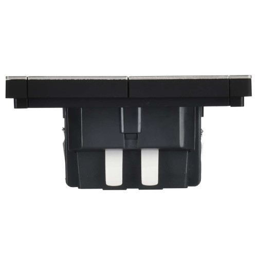 FORTE&PIANO Выключатель 2-клавишный 10А FP605M металл шампань IEK FORTE&PIANO Выключатель 2-клавишный 10А FP605M металл шампань IEK