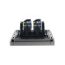 FORTE&PIANO Розетка компьютерная двойная RJ45 кат.5E FP533 сталь IEK