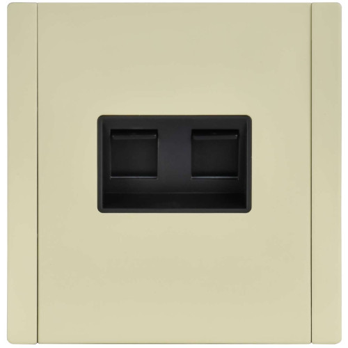 FORTE&PIANO Розетка компьютерная двойная RJ45 кат.5E FP833M металл серый сланец IEK FORTE&PIANO Розетка компьютерная двойная RJ45 кат.5E FP833M металл серый сланец IEK