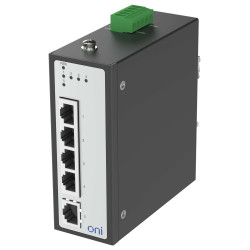 Коммутатор Ethernet промышленный неуправляемый ISU 5 портов 10/100/1000BaseT разъем RJ45 24В AC/12/24/48В DC с резервированием ONI