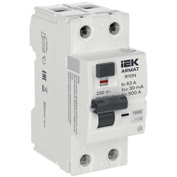 ARMAT Выключатель дифференциального тока R10N 2P 63А 30мА тип B IEK