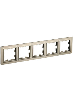 BRITE Рамка 5-местная РУ-5-БрШ шампань IEK