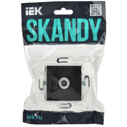 SKANDY Розетка TV оконечная SK-A12Bl черный IEK