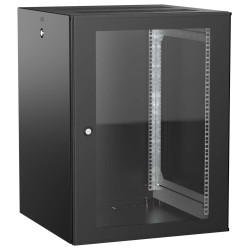 ITK UNITBOX W Шкаф настенный 15U 600х600мм дверь стеклянная черный