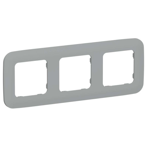 FLITE Рамка 3-местная РУ-3-А-ФлС серый IEK