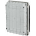 TEKFOR Корпус пластиковый ЩРВ-П-24 IP41 черная прозрачная дверь IEK