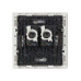 FORTE&PIANO Розетка компьютерная двойная RJ45 кат.5E FP233 белый IEK