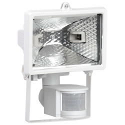 Прожектор галогенный ИО150Д (детектор) IP54 белый IEK