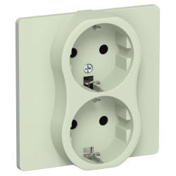 FLITE Розетка 2-местная с заземлением без защитных шторок безвинтовое крепление 16А РС12-1-К-ФлП панг IEK