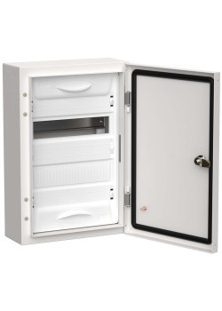 TITAN 5 Корпус металлический ЩРн-24 (1х24) 460х310х140мм IP54 белый (одна дверь) IEK