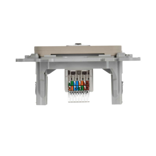 FLITE Розетка компьютерная RJ45 категория 6 UTP РК6-1-0-ФлЛ льняной IEK