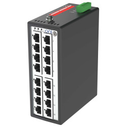 Коммутатор Ethernet промышленный неуправляемый ISU 16 портов 10/100BaseT разъем RJ45 24В AC/12/24/48В DC с резервированием ONI