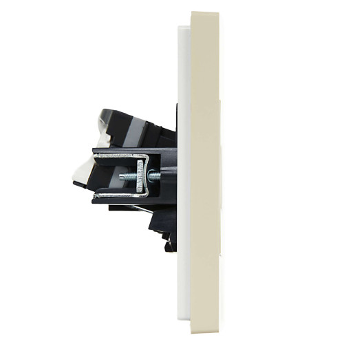 FORTE&PIANO Розетка компьютерная двойная RJ45 кат.5E FP433 ваниль IEK