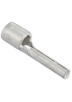 Наконечник штифтовой плоский НШП 6,0–12 без изоляции (100шт/упак) IEK