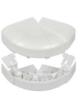 DLP Угол внешний изменяемый для кабель-канала 105х50мм (60-120град) белый