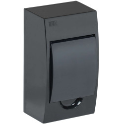 KREPTA 3 Корпус пластиковый ЩРН-П-4 IP41 черный IEK