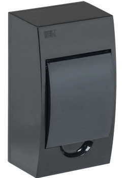 KREPTA 3 Корпус пластиковый ЩРН-П-4 IP41 черный IEK