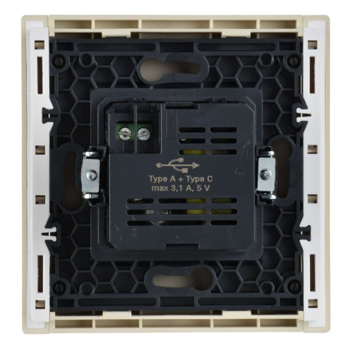 FORTE&PIANO Розетка USB A+C 3,1А FP450 ваниль IEK