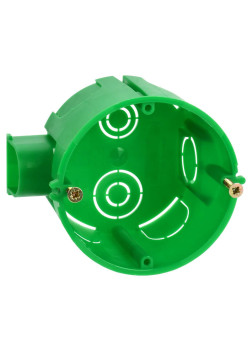 Коробка установочная КМ40004-10 блочная для твердых стен безгалогенная (HF) D=68х45мм (со стыковочным узлом) IEK