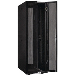 ITK Шкаф серверный 48U 800х1200мм перфорированные распашные двери черный (часть 1)