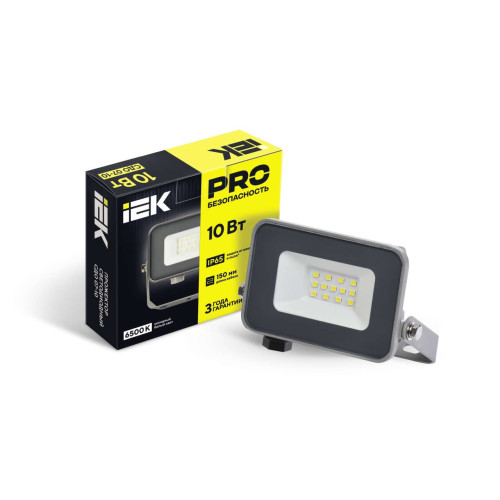 Прожектор светодиодный СДО 07-10 IP65 серый IEK