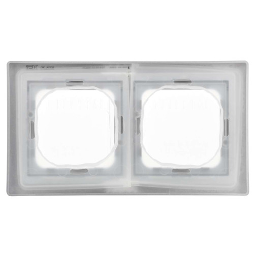 FLITE Рамка 2-местная IP55 Рпро-2-55-ФлА алюминий IEK