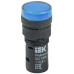 Лампа AD16DS(LED)матрица d=16мм синий 12В AC/DC IEK