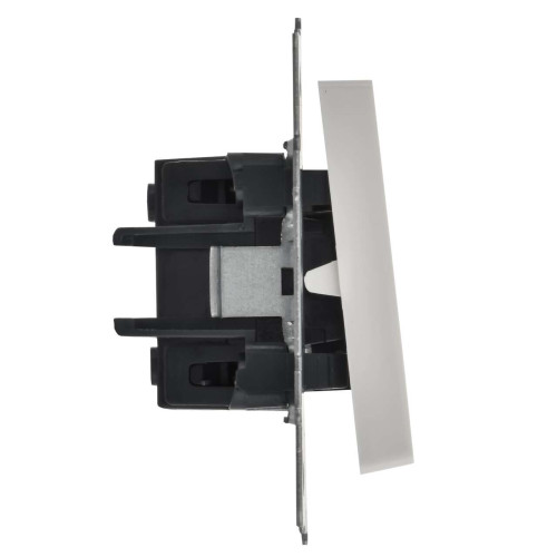 BRITE Выключатель 1-клавишный проходной 10А ВС10-1-6-БрБ белый