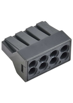 Строительно-монтажная клемма СМК 773-308 с пастой (4шт/упак) IEK