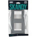 SKANDY Рамка 2-местная SK-F02Gr серый IEK