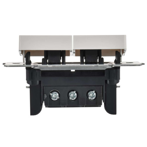 BRITE Выключатель 2-клавишный проходной 10А ВС10-2-6-БрБ белый