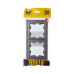 BRITE Рамка 2-местная IP44 РУ-2-БрС-44 сталь IEK